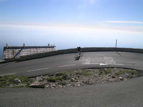 Abfahrt vom Ventoux (Provence)